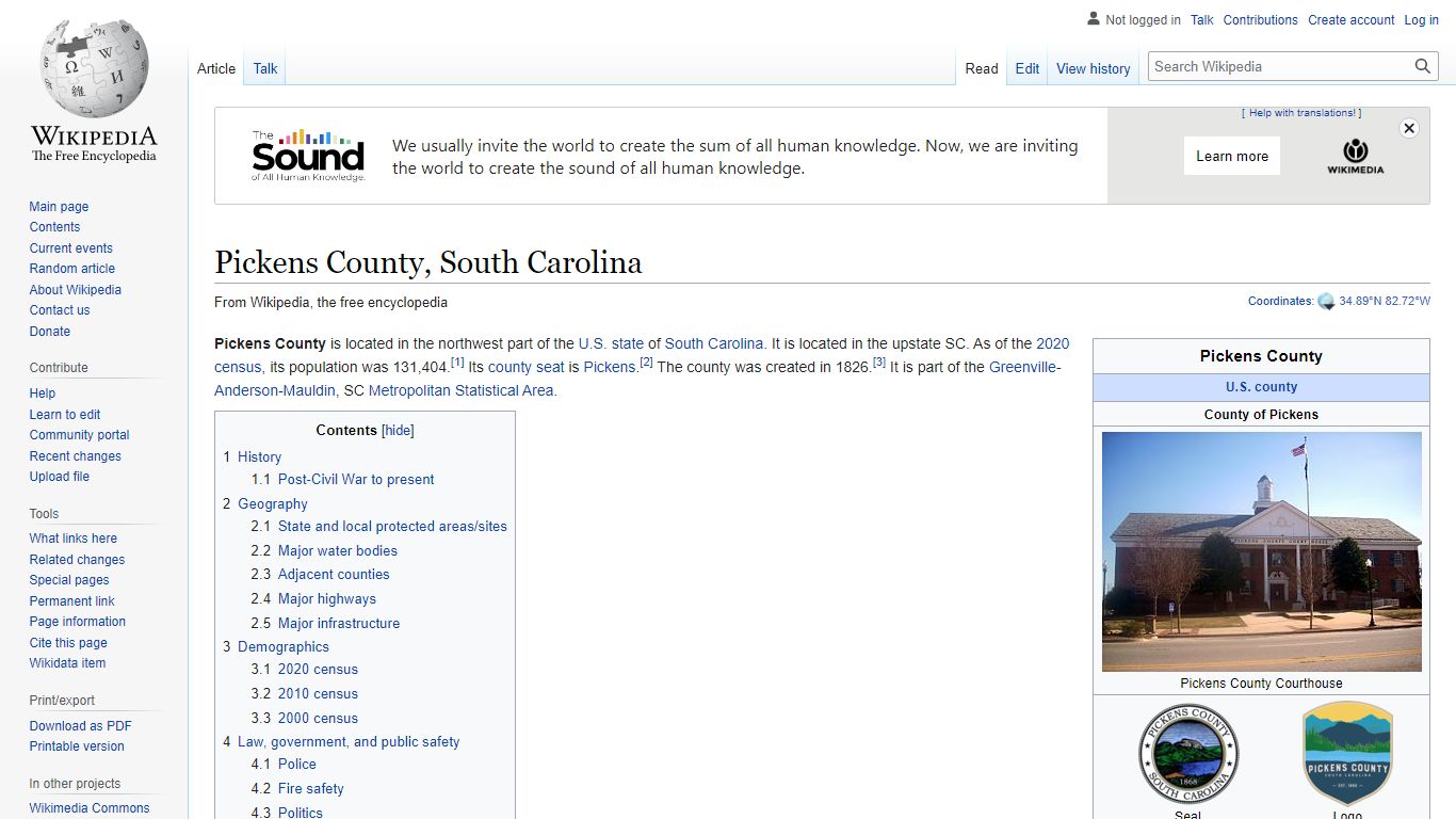 Pickens County, South Carolina - Wikipedia